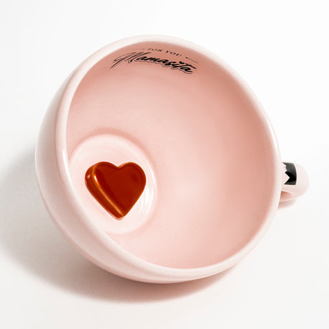 Mother's Day Mug - Pink Red Heart