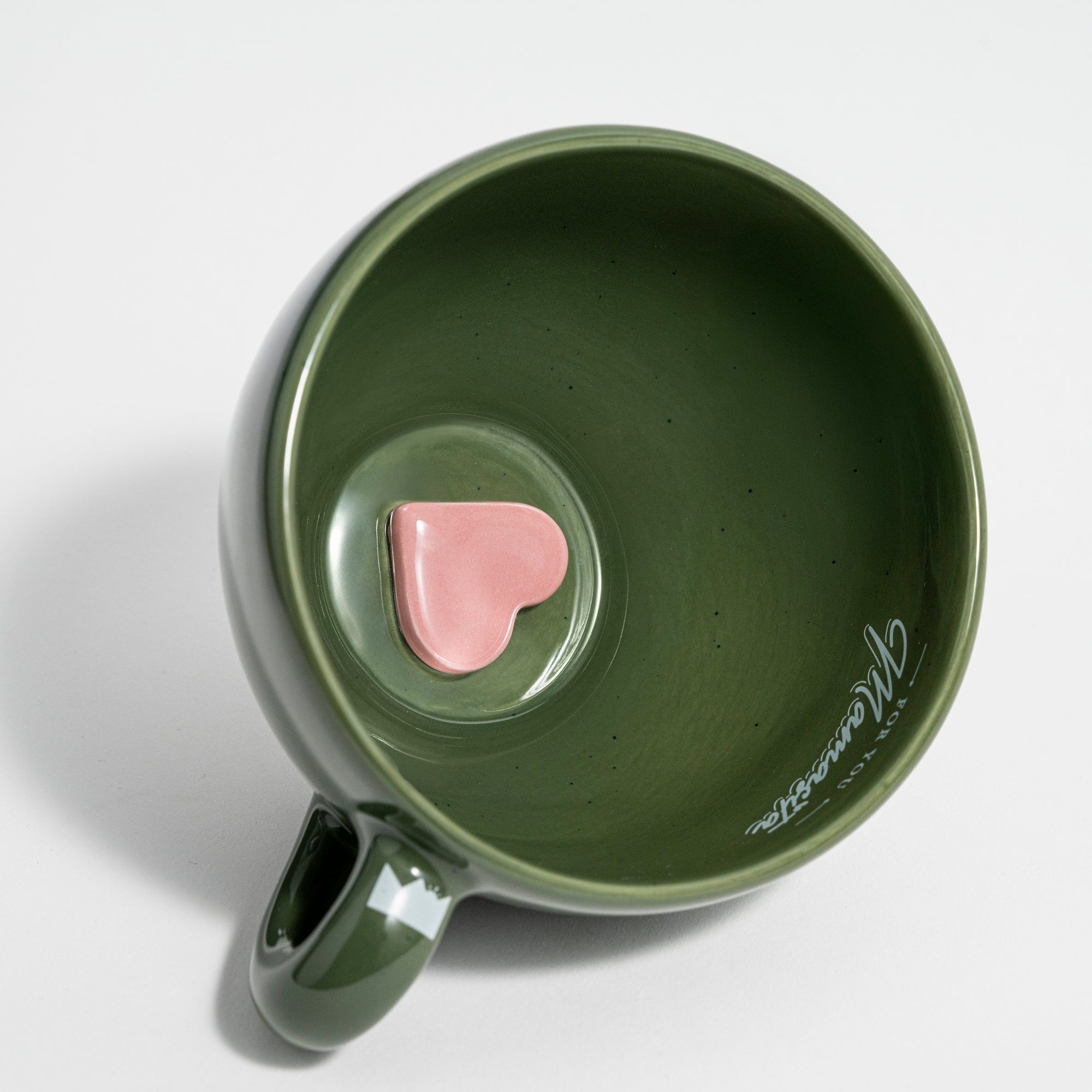 Mother's Day Mug - Army Green Pink Heart